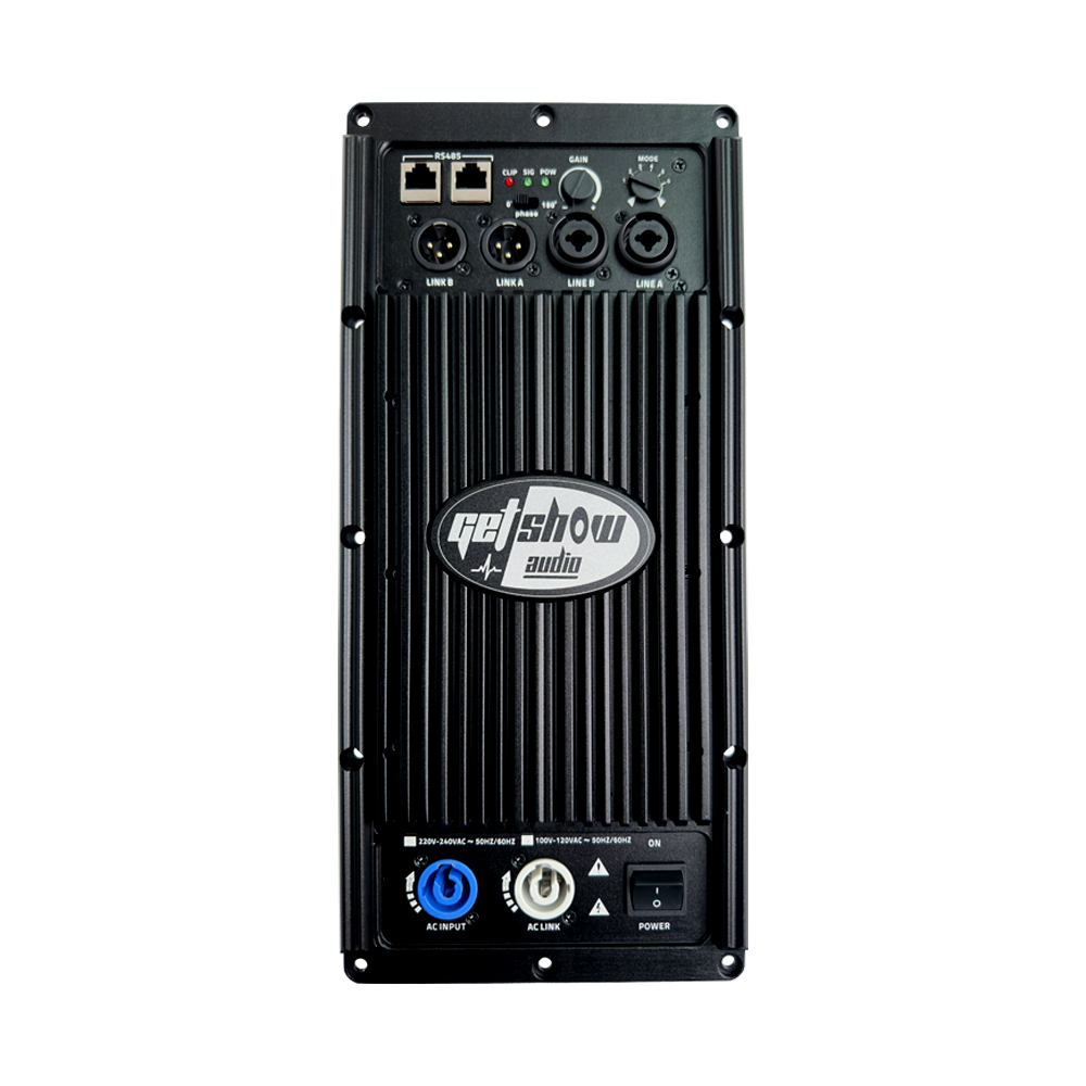 DSP1600 GETSHOW 2400W Subwoofer Amplifier Module Professional Speaker Plate Amplifier Class D with DSP Audio Processor